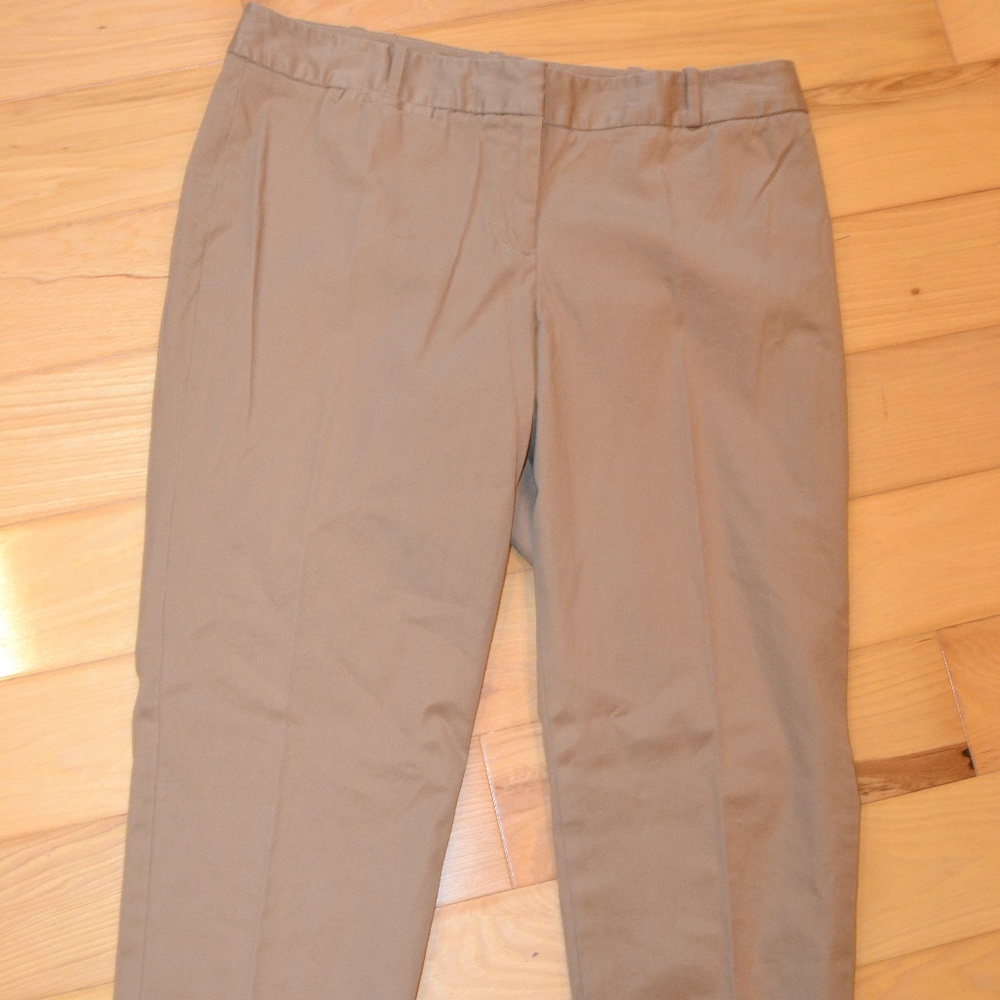 Talbots 10p pants signature cropped tan 10 petite